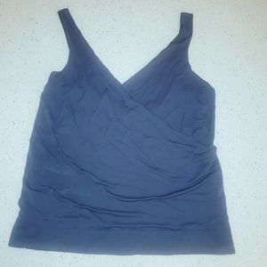 *SOLD* Balenciaga | Drape Surplice Sleeveless Blouse